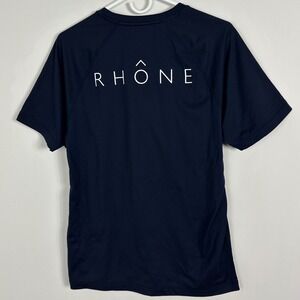 Rhone Navy Blue Mens Reign Short Sleeve Crew Neck T-Shirt Size Medium Tee 10004